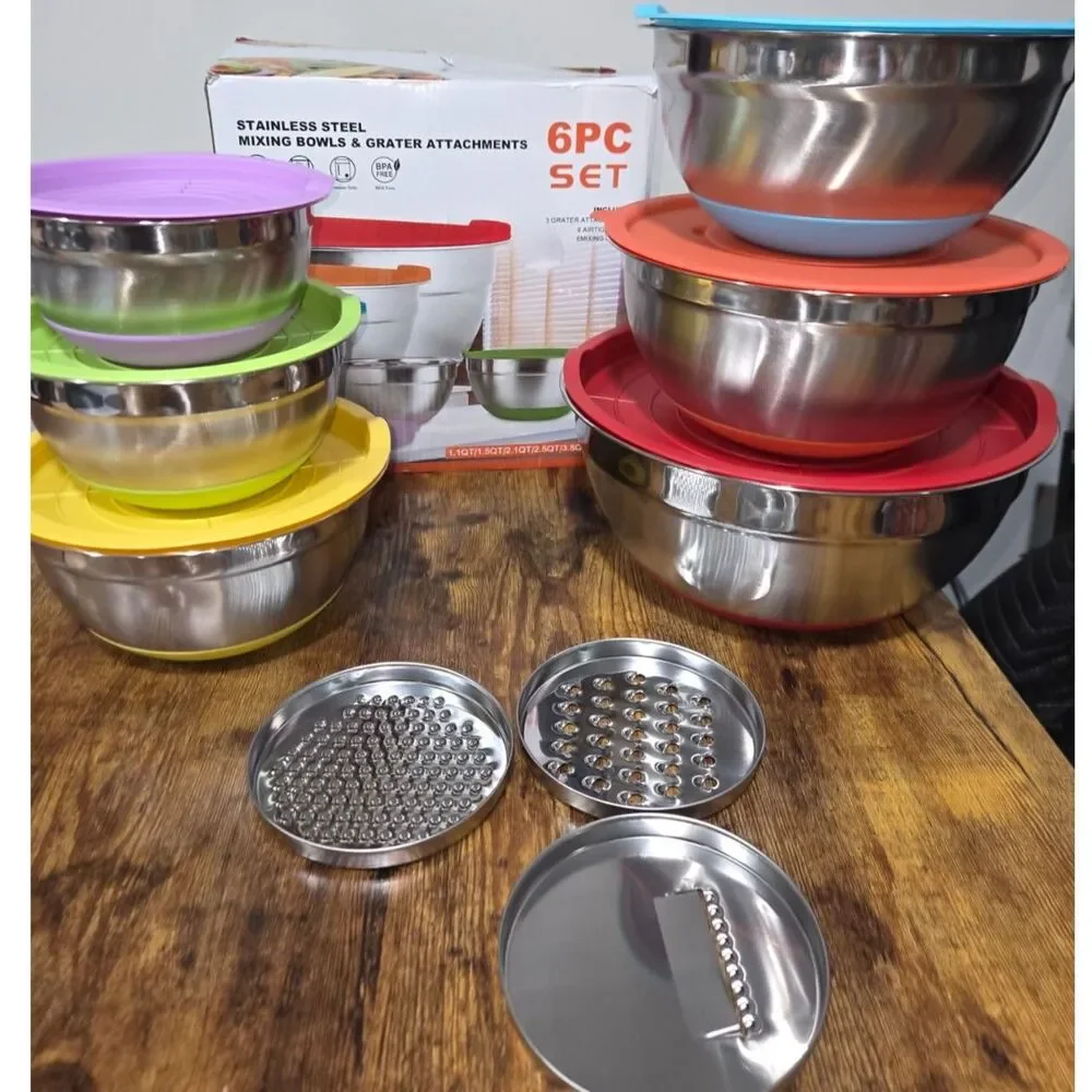Mixing Bowls, Stainless steel.